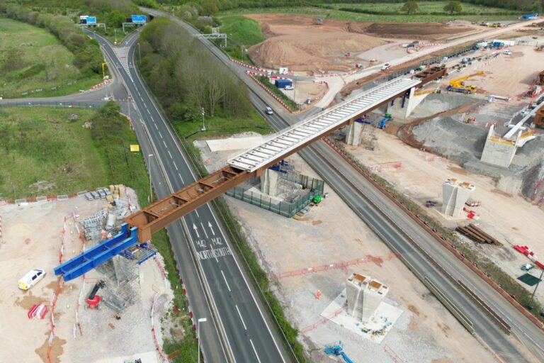 1713942983 hs2 moves 1 100 tonne viaduct over m42 m6 link roads