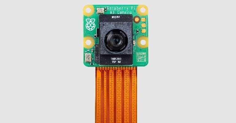 Raspberry Pi AI camera front view