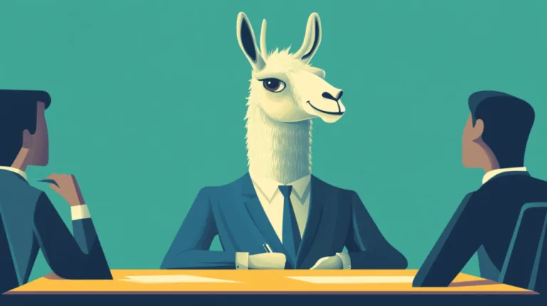 nuneybits Vector art of a llama dressed as a businessman in a b 931aba9c 0a61 44d0 9288 c64d12d00b4b