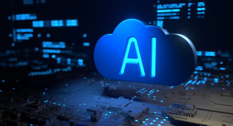 ai written on cloud