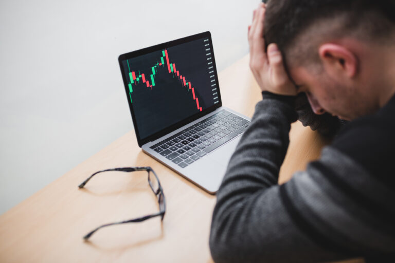 stocks down stressing investor