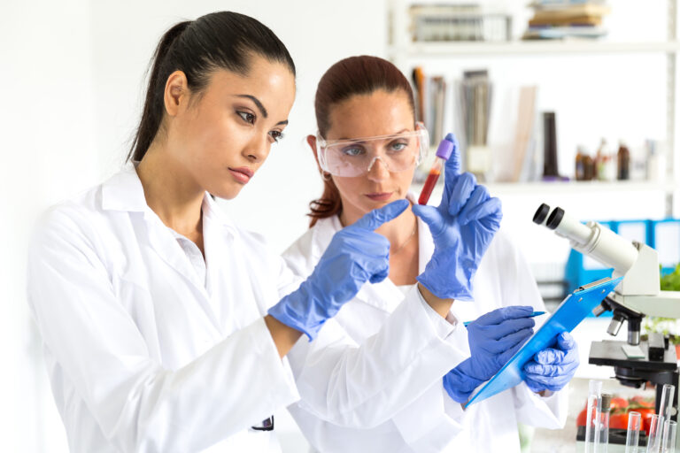 scientists lab testing blood draw2