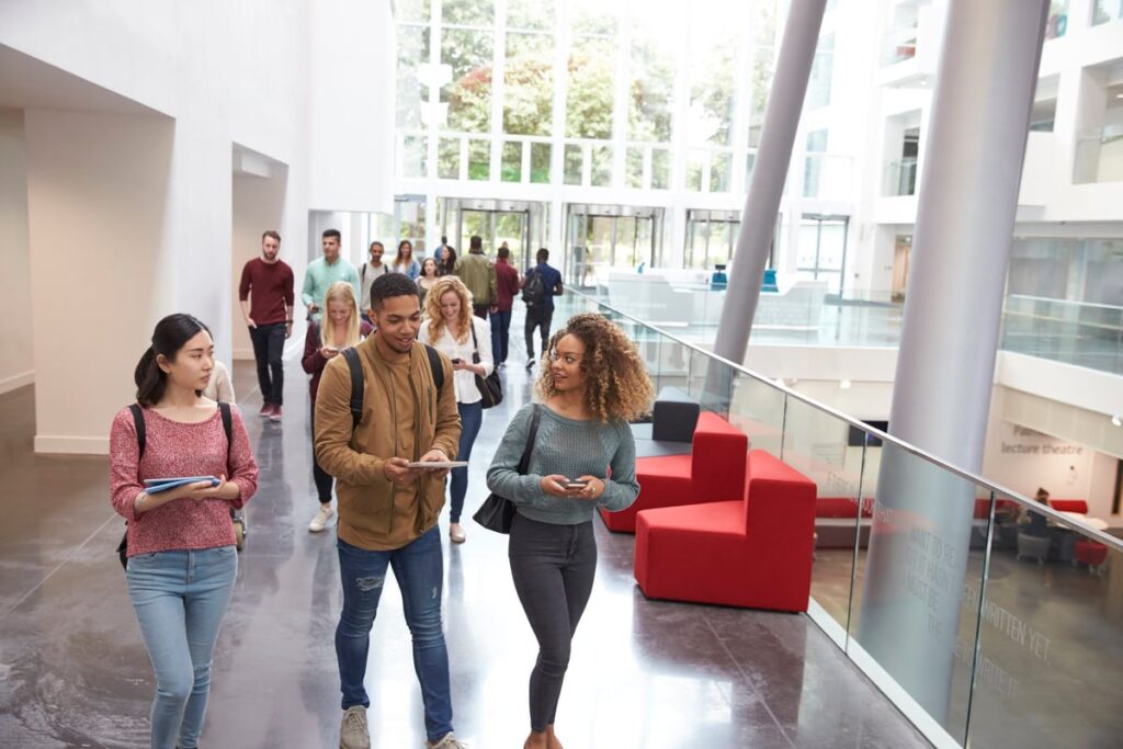College students walking 1 bWd3f13