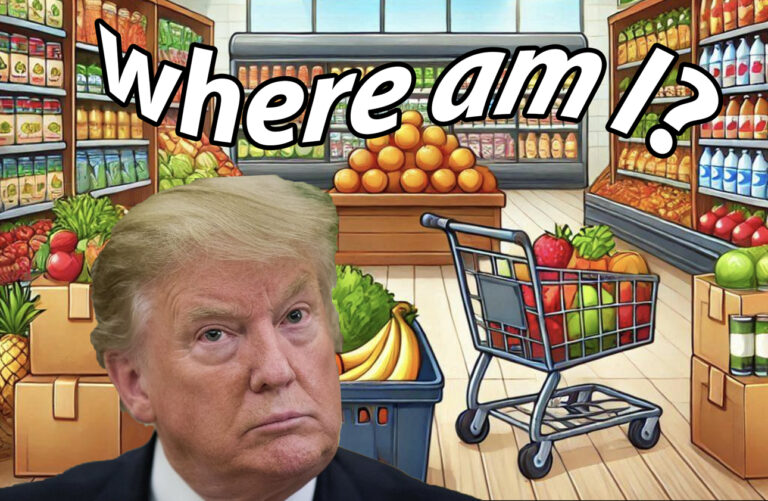 trump doesnt know groceries