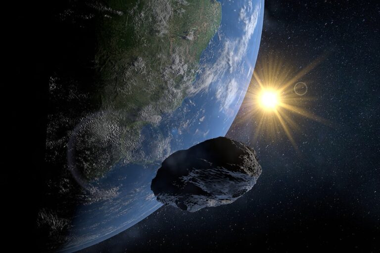 Asteroid passing earth