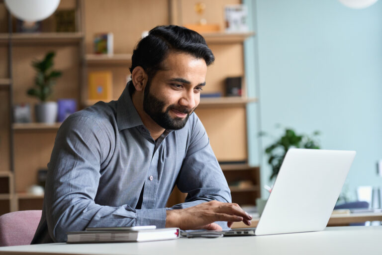 a person on a laptop 5