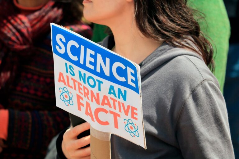 sign at march for science 2017