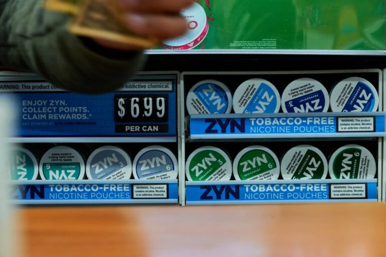 zyn nicotine pouches for sale in convenience store