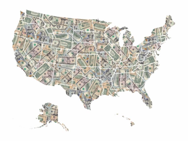 america money map