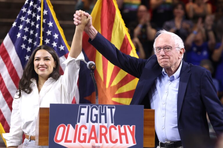 ocasio cortez and sanders for 041525