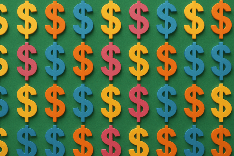 AI repeating pattern of dollar signs TokuwGf