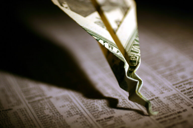 stock market crash plunge financial newspaper recession getty